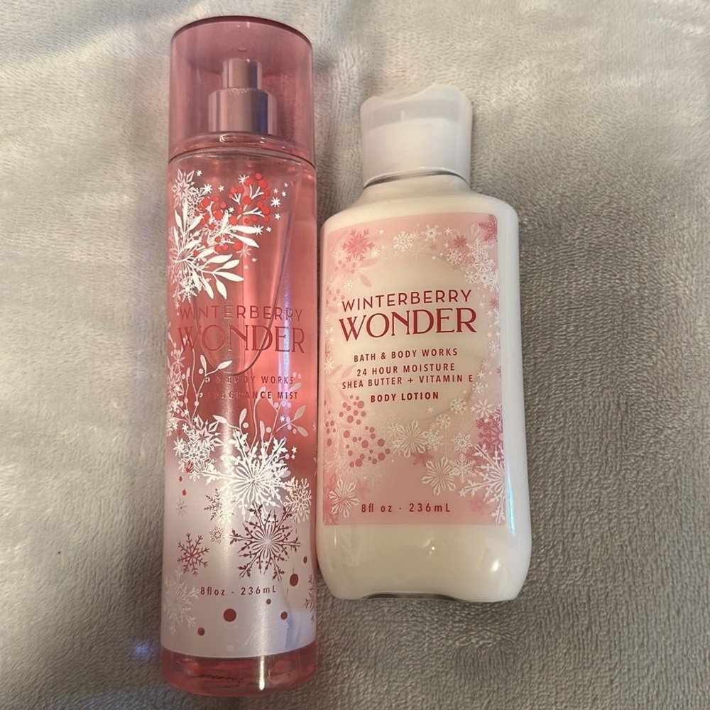 Bath & Body Works Winterberry Wonder Fragrance Mist & Lotion